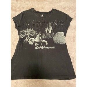 Disney parks womens t shirt Walt Disney World Black & White XL